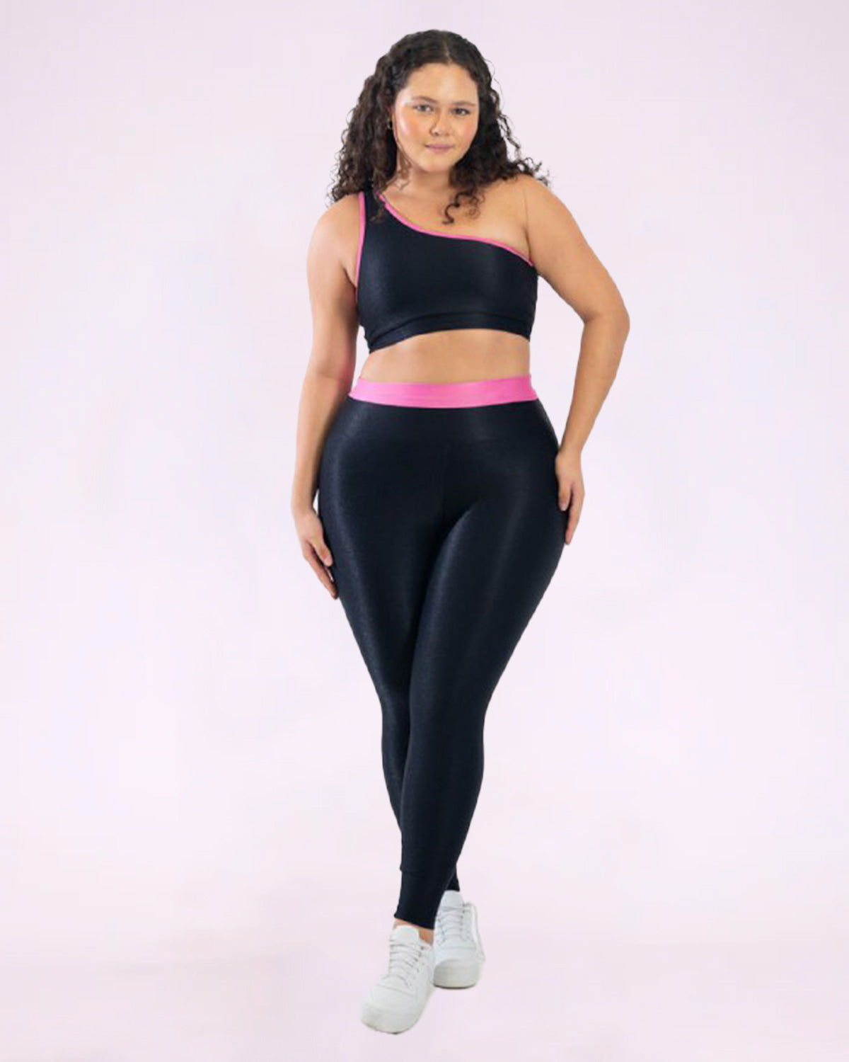Conjunto Fitness Curve Plus Size Bicolor