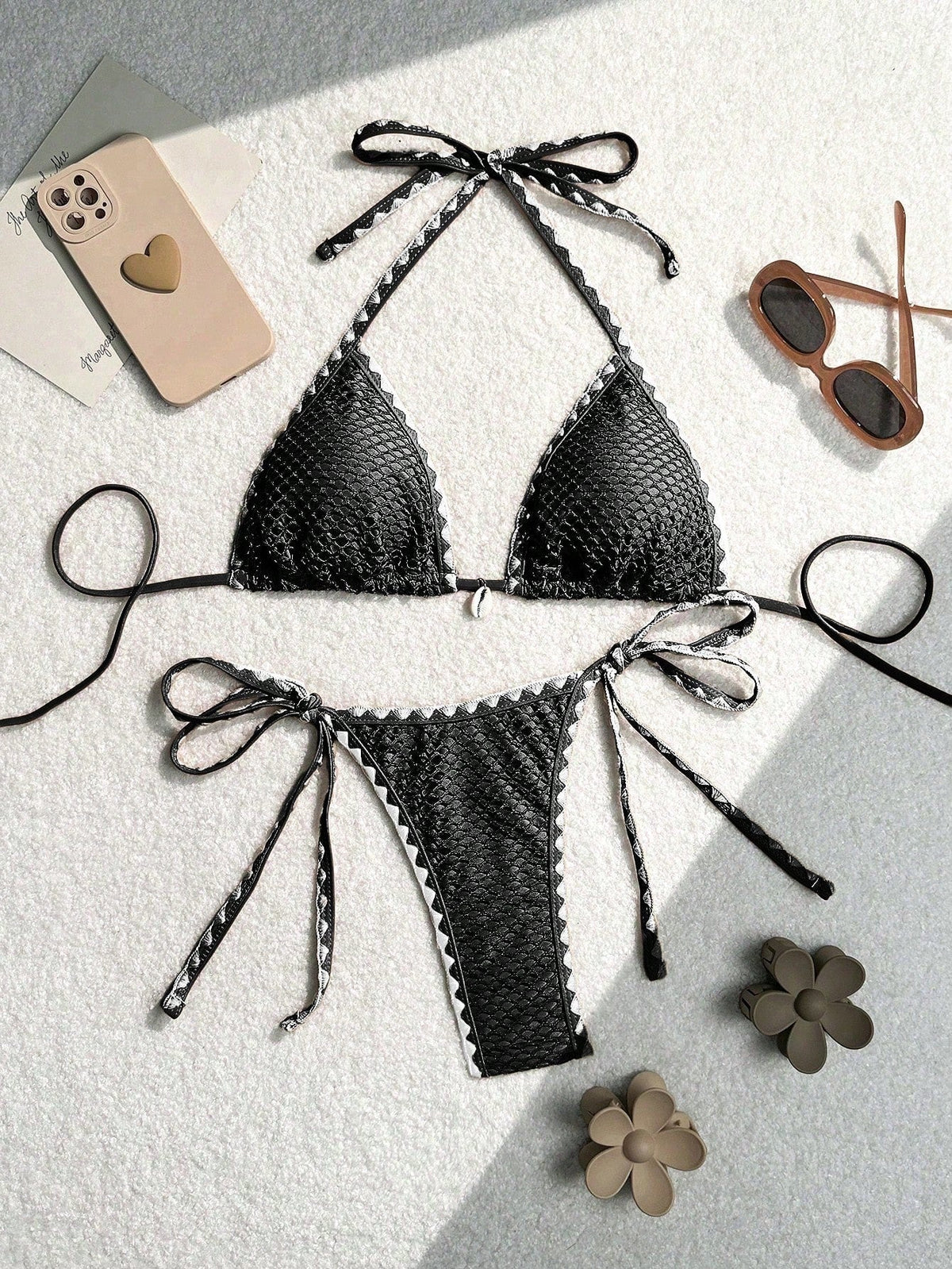 Biquíni Casual Com Alça No Pescoço